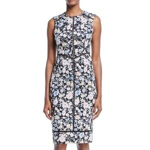 Nanette Lepore - Floral Sleeveless Shift Dress with lace trim - Women's size 4
